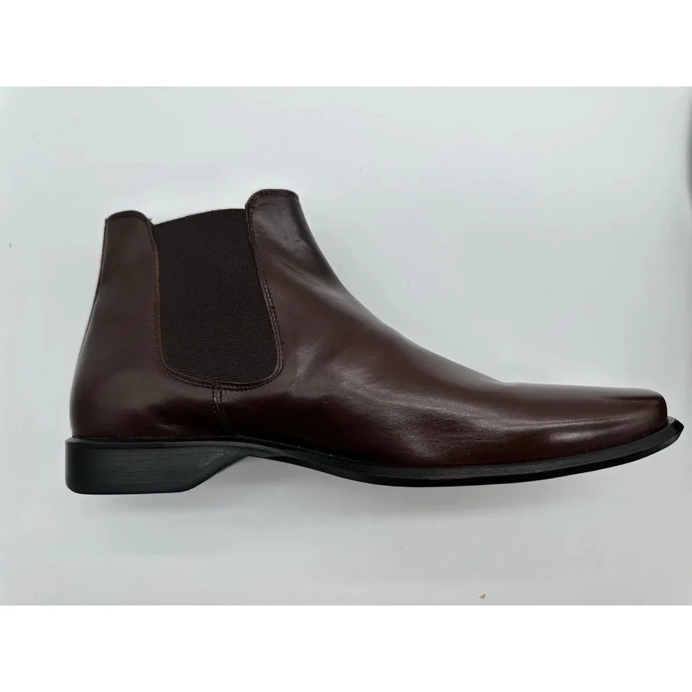 Lorens Brown‎ Leather Chelsea Boots  EU 41 US 8.5 Made In Spain
